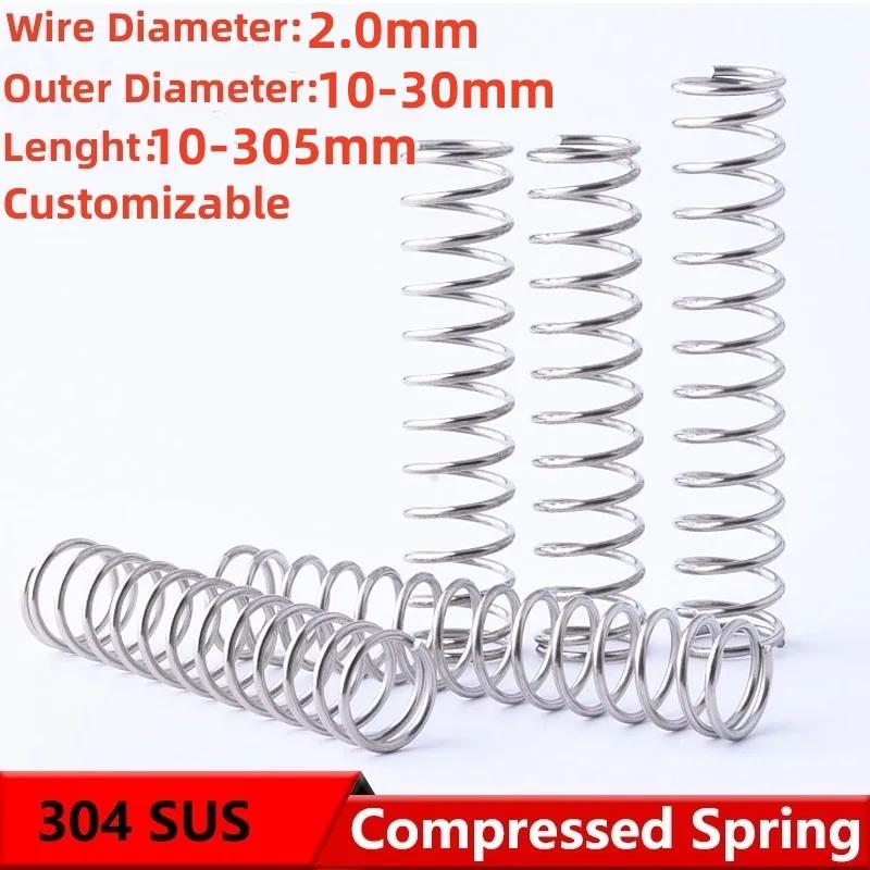 Stainless Steel Coil Compression Shock Absorbing Return SUS Spring Damping Pressure Y-type Spring CustomWire Diamete